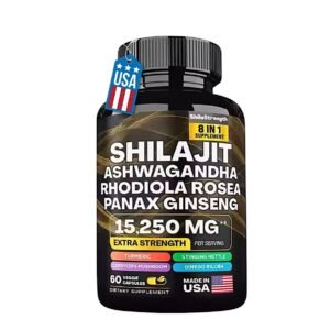 Shilajit Ashwagandha, Rhodiola Rosea, Panax Ginseng – 60 Capsule’s