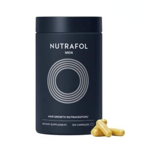 Nutrafol Men’s Hair Growth Supplements, Clinically Tested for Visibly Thicker Hair and Scalp Coverage, – 1 Month Supply